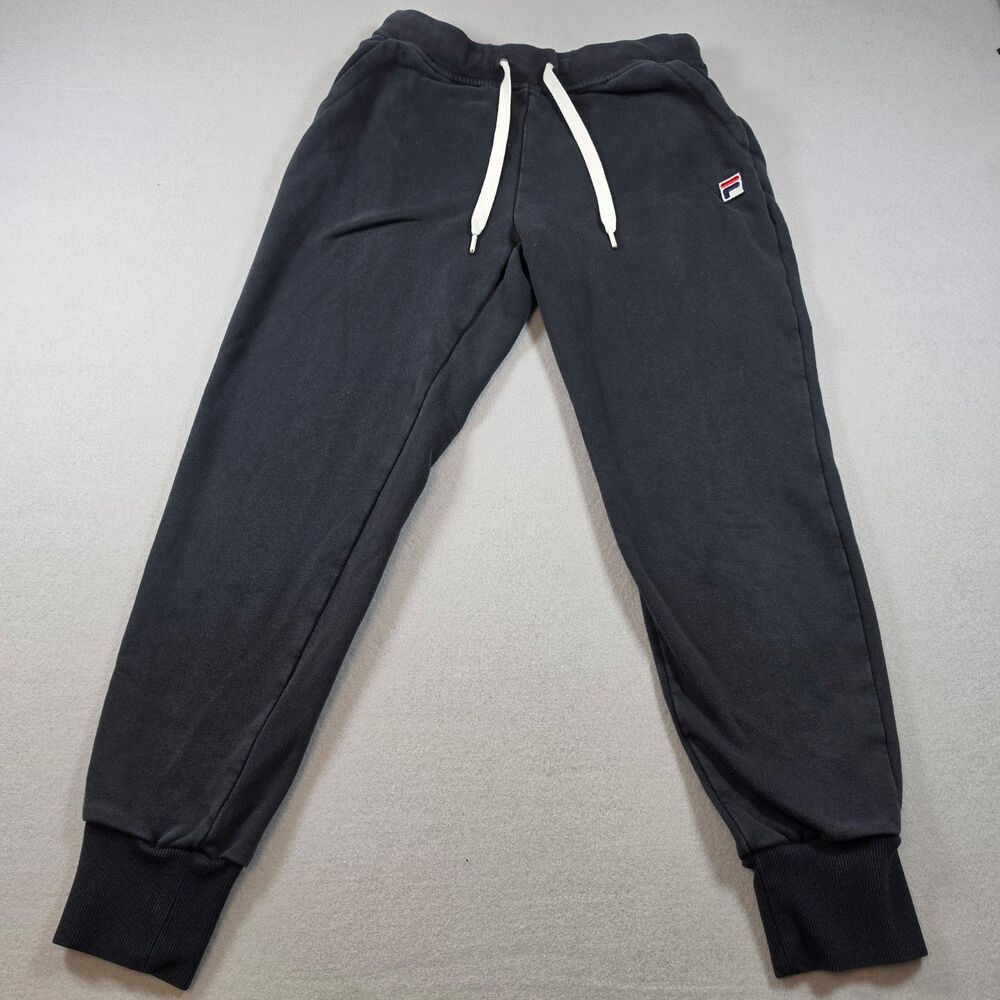 FILA Black Jogger Sweatpants – Size M